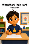When Work Feels Hard Social Story for Autism | Speech Fuel