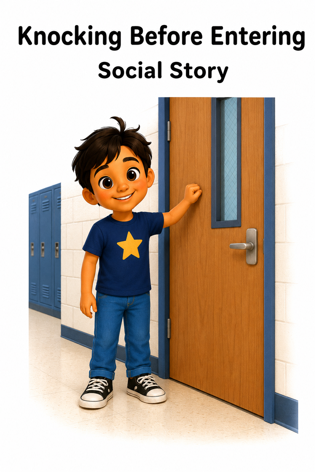 Knocking Before Entering Social Story for Autism | Speech Fuel