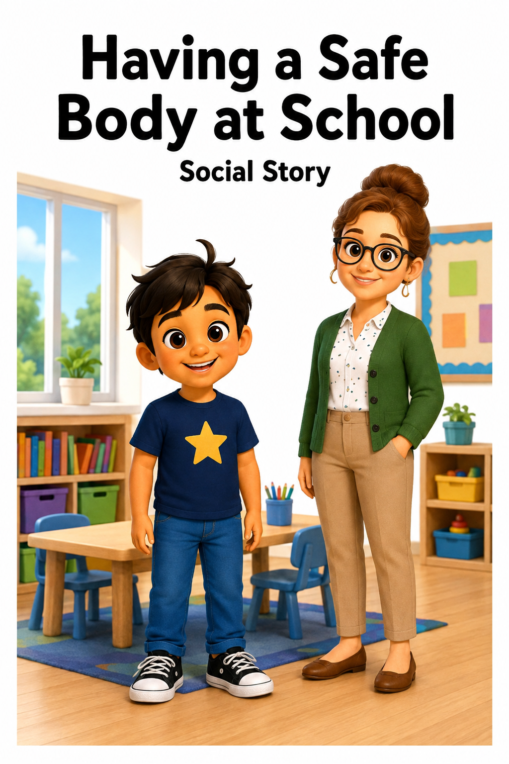 Having a Safe Body at School Social Story for Autism | Speech Fuel