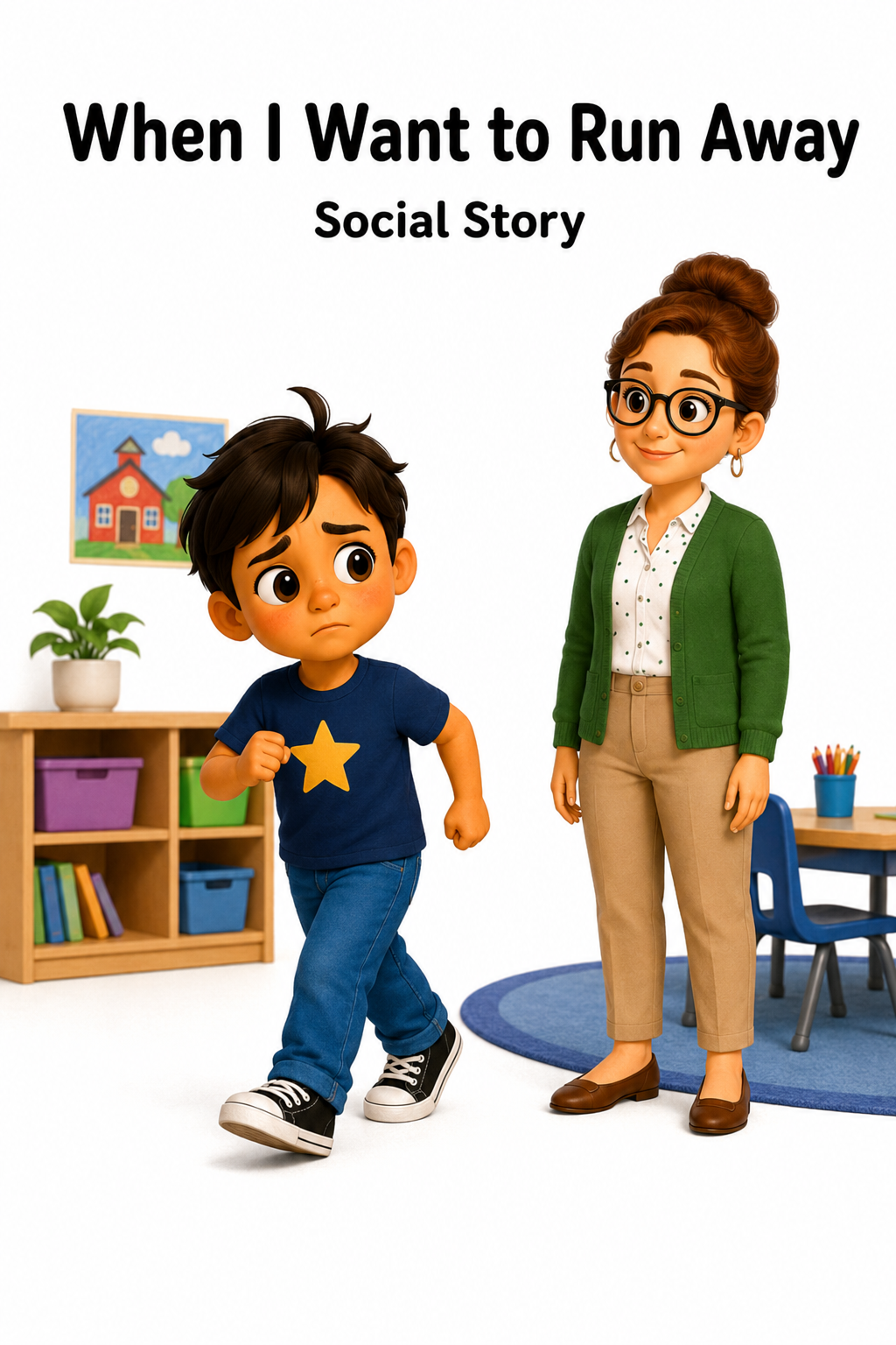 When I Want to Run Away Social Story for Autism | Speech Fuel