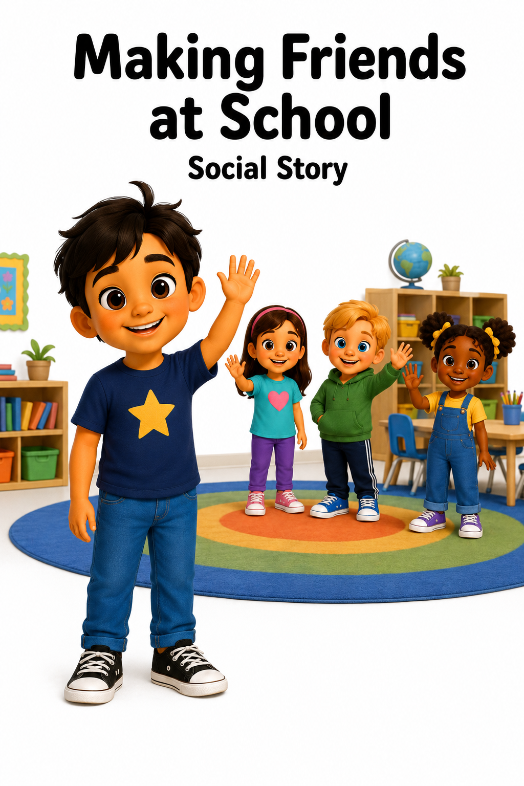 Making Friends at School Social Story for Autism | Speech Fuel