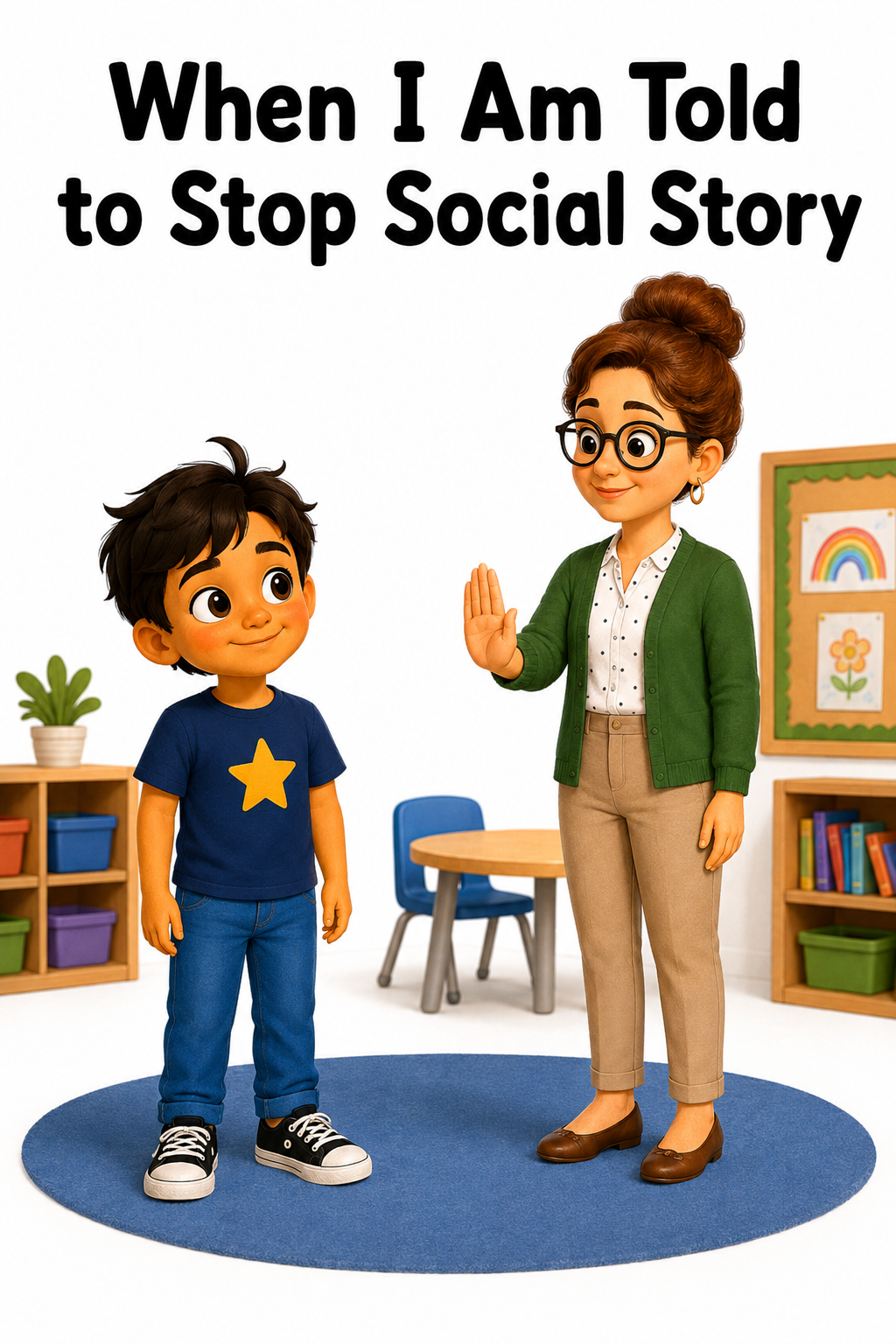 When I Am Told to Stop Social Story for Autism | Speech Fuel