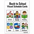 Back to School Visual Schedule Cards for Autism | Speech Fuel
