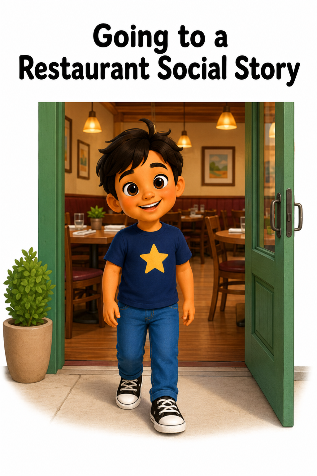 Going to a Restaurant Social Story for Autism | Speech Fuel