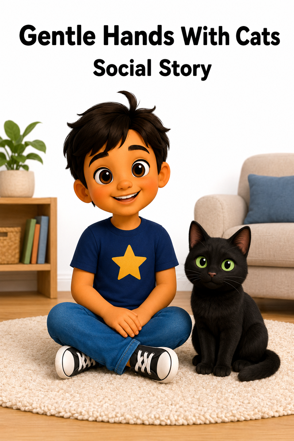 Gentle Hands With Cats Social Story for Autism | Speech Fuel
