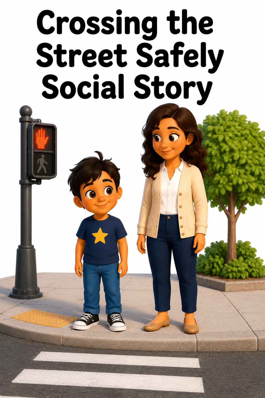 Crossing the Street Safely Social Story for Autism | Speech Fuel