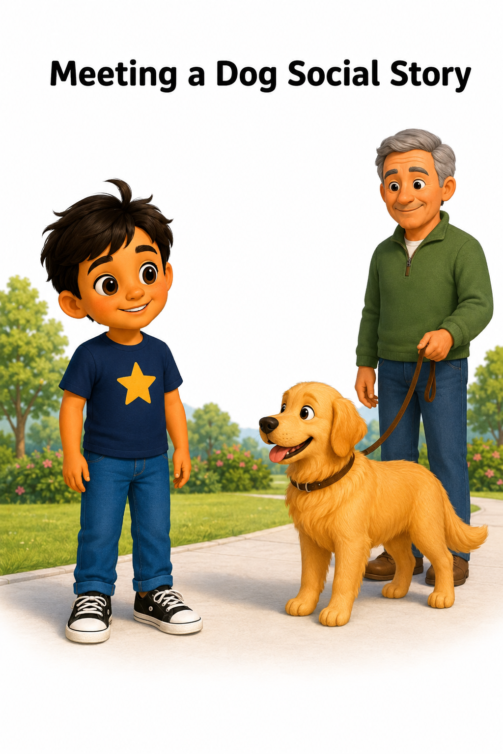 Meeting a Dog Social Story for Autism | Speech Fuel