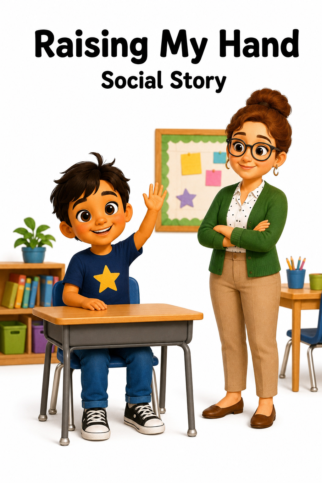 Raising My Hand Social Story for Autism | Speech Fuel