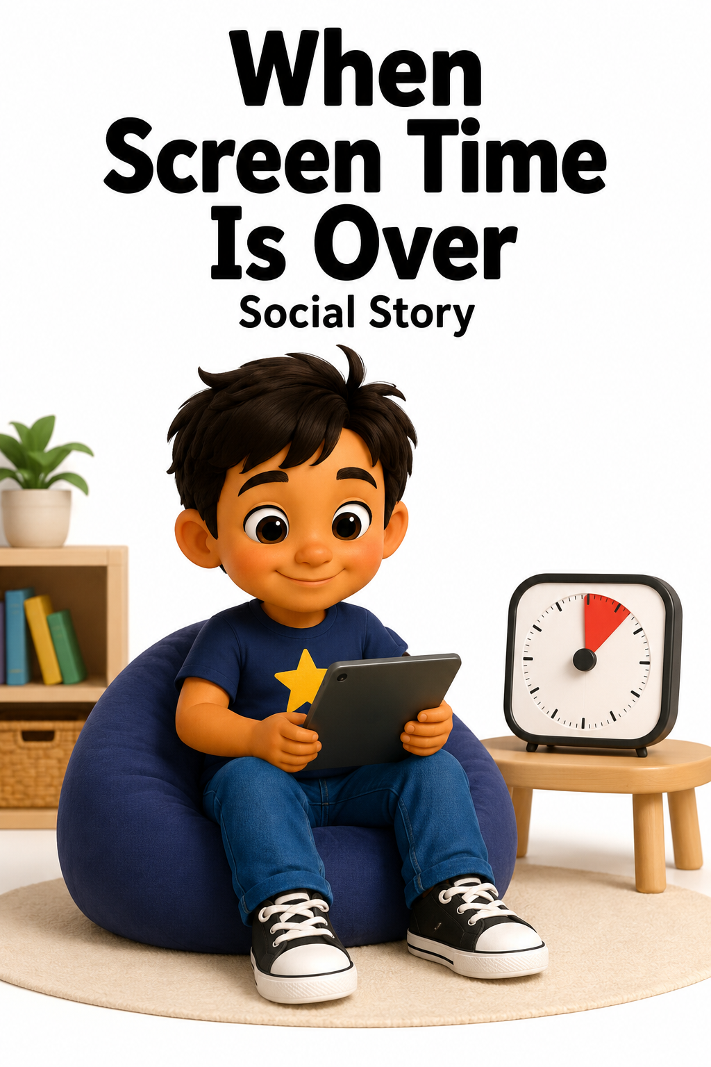 When Screen Time Is Over Social Story for Autism | Speech Fuel