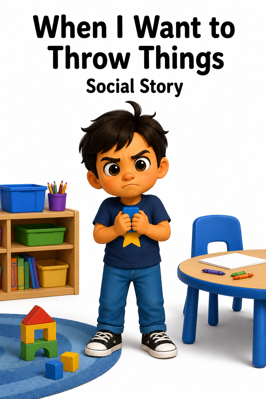 When I Want to Throw Things Social Story for Autism | Speech Fuel