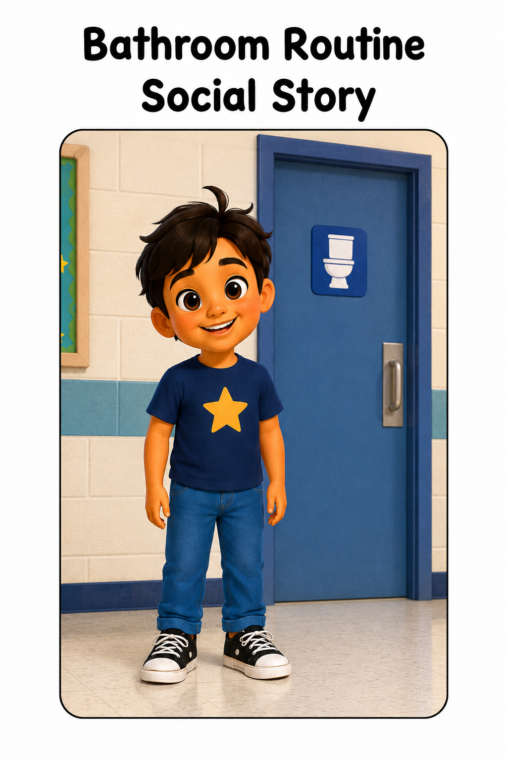 Bathroom Routine Social Story for Autism | Speech Fuel