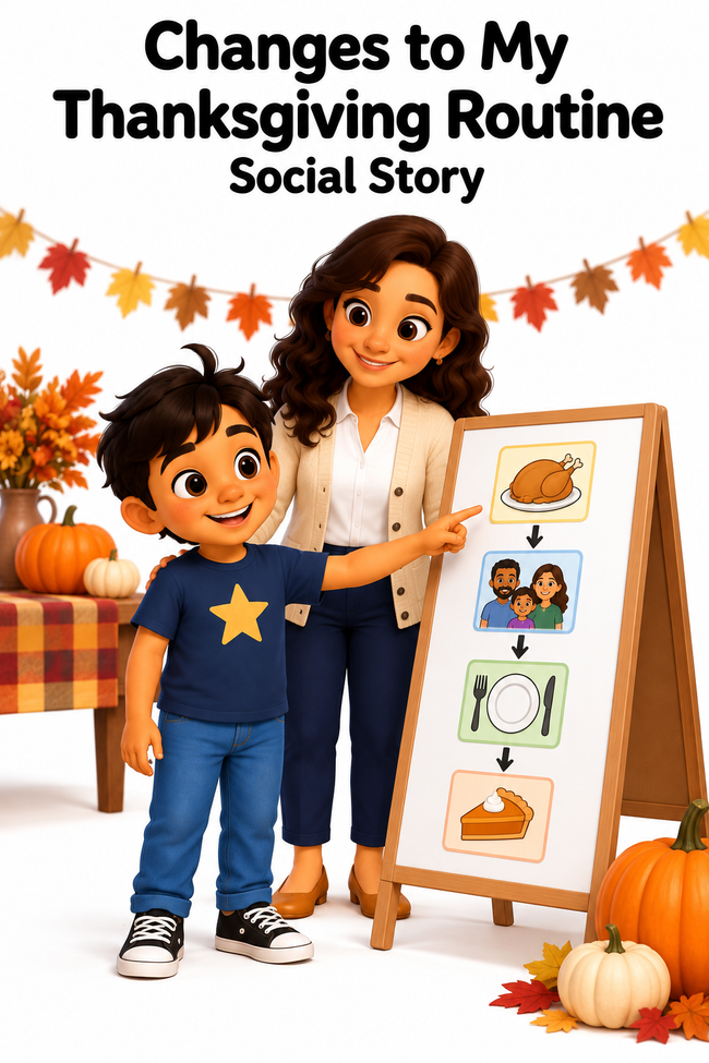 Changes to My Thanksgiving Routine Social Story