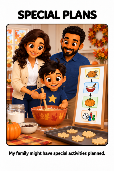 Changes to My Thanksgiving Routine Social Story