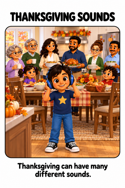 When Thanksgiving Gets Too Loud Social Story
