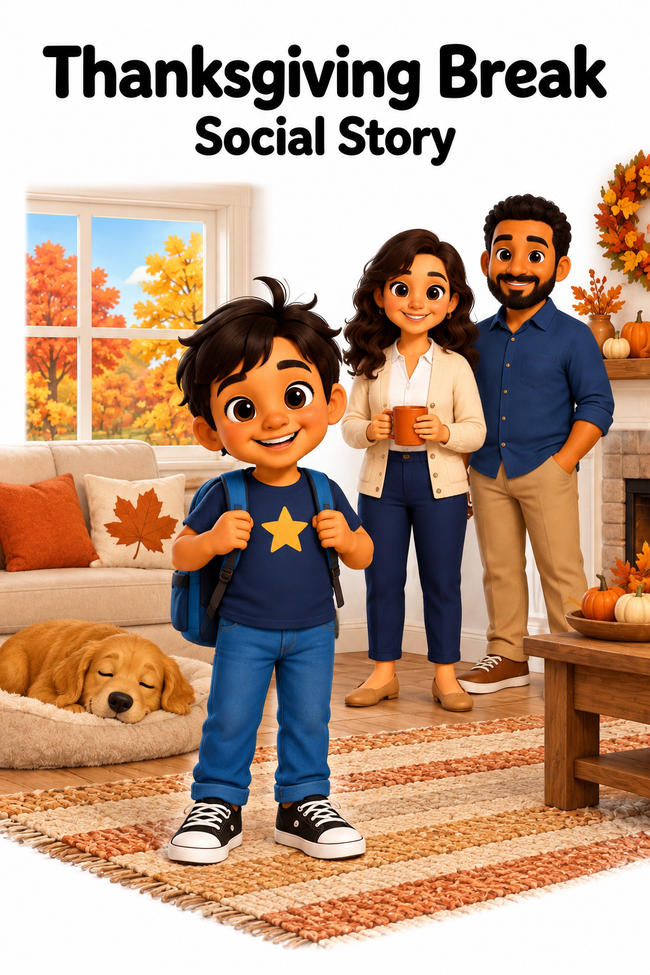 Thanksgiving Break Social Story