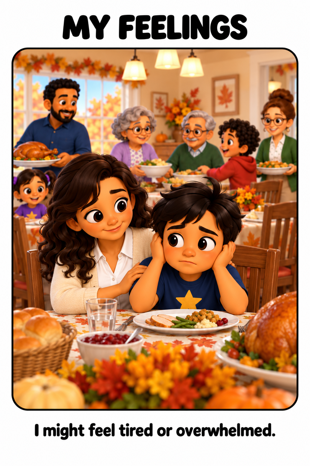 Taking a Break on Thanksgiving Social Story
