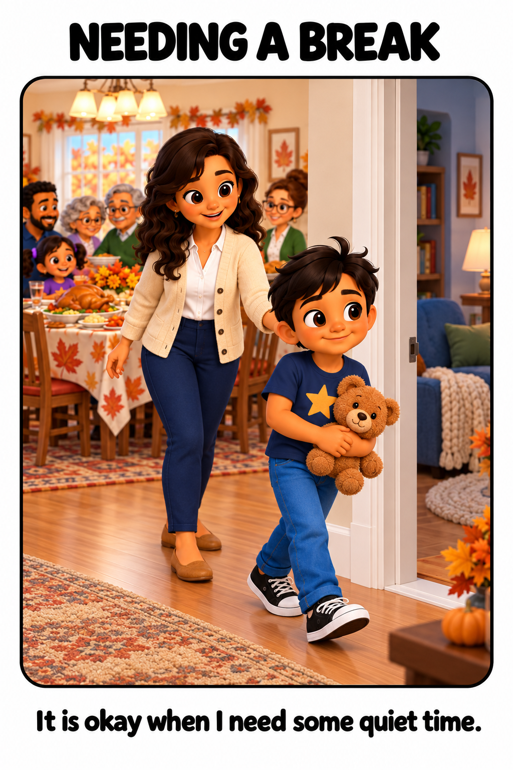 Taking a Break on Thanksgiving Social Story