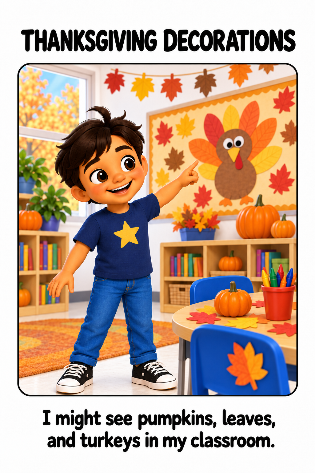 Thanksgiving at School Social Story