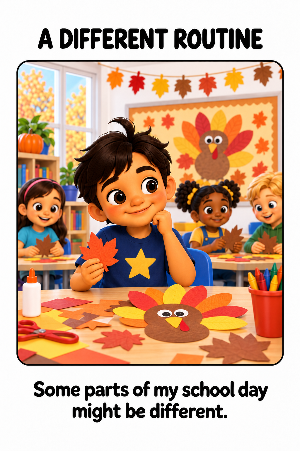 Thanksgiving at School Social Story