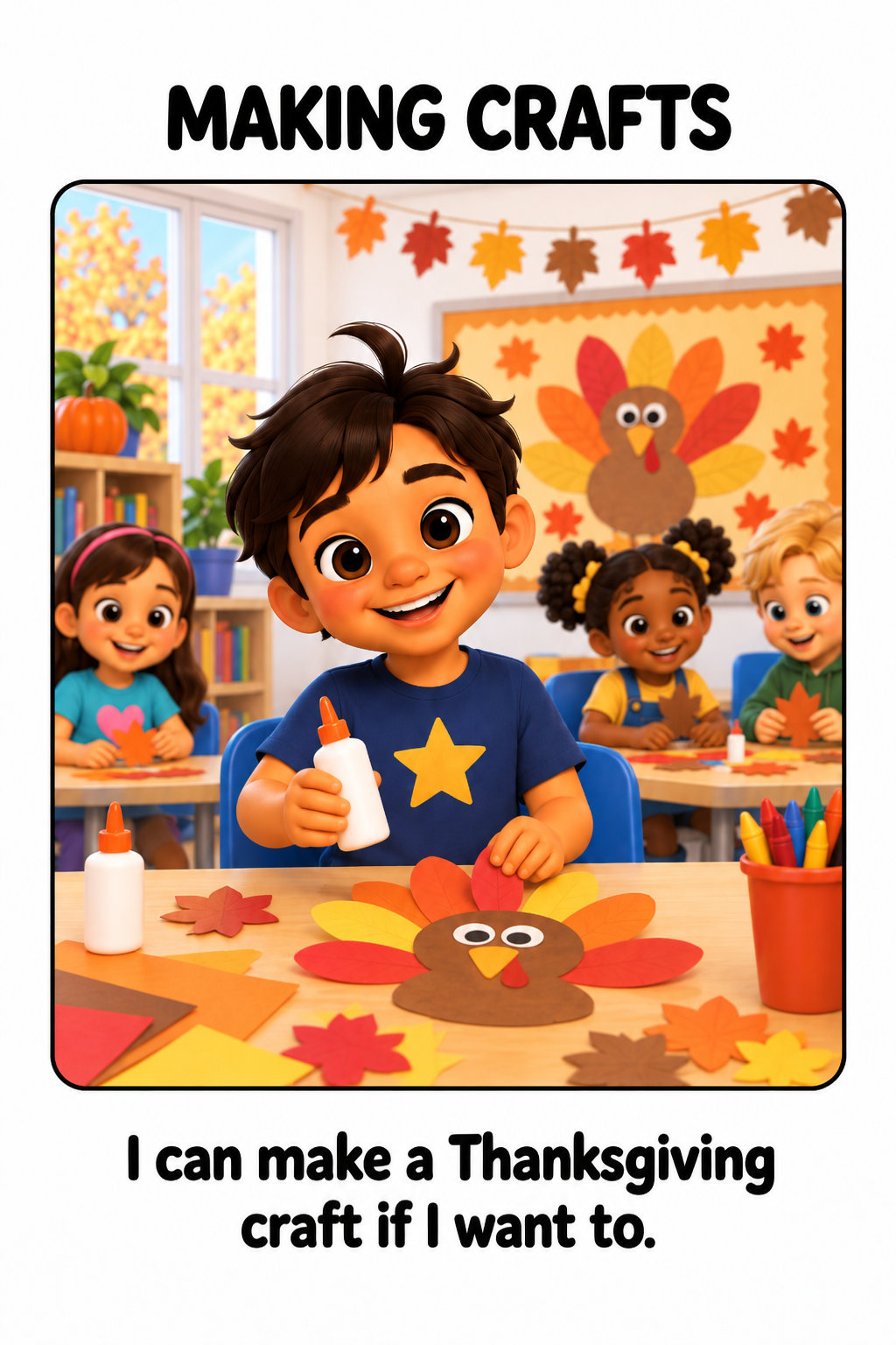Thanksgiving at School Social Story