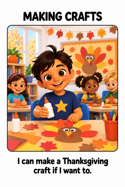 Thanksgiving at School Social Story