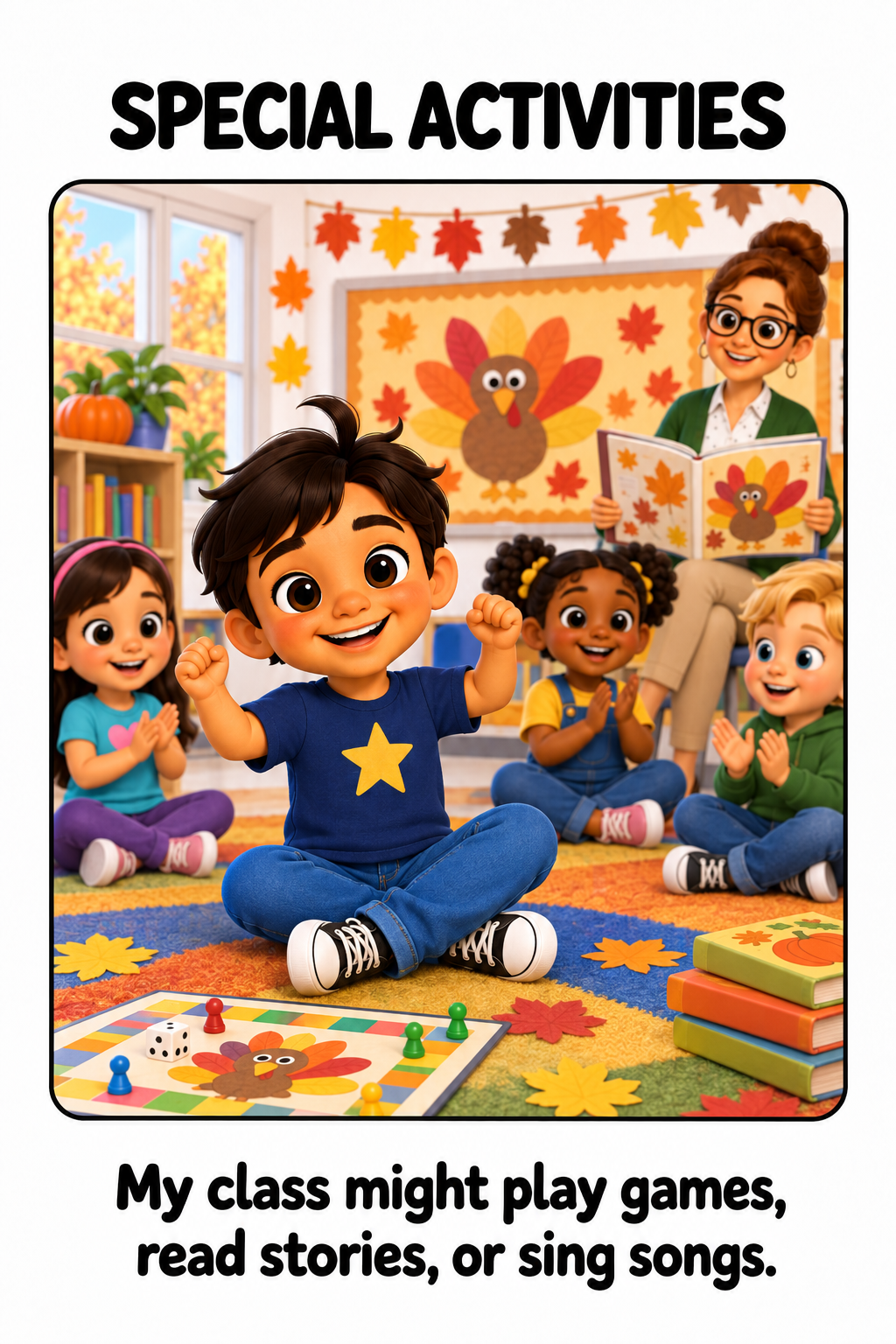 Thanksgiving at School Social Story
