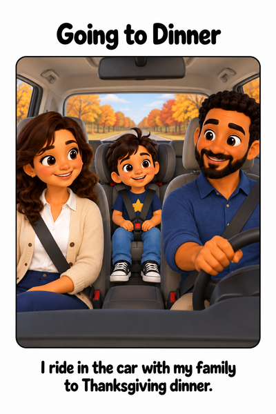 Going to Thanksgiving Dinner Social Story