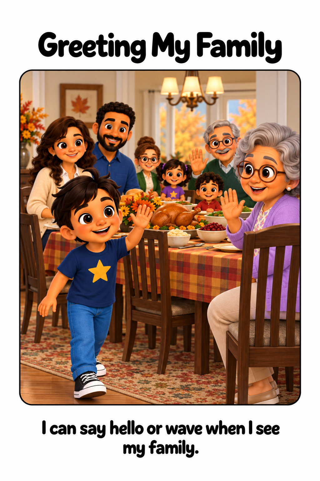 Going to Thanksgiving Dinner Social Story