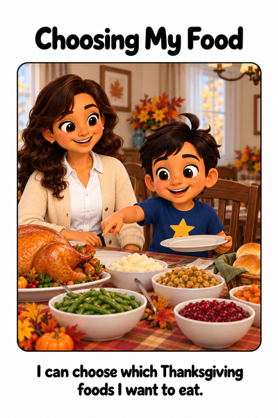 Going to Thanksgiving Dinner Social Story