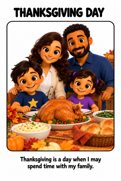 Thanksgiving Day Social Story