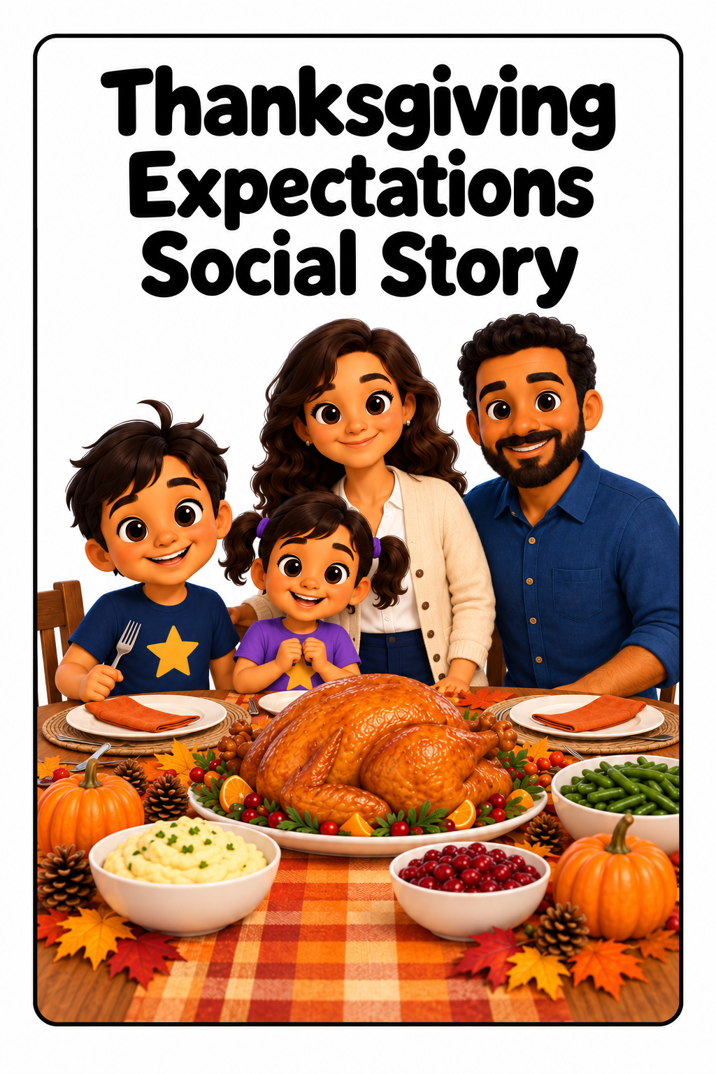Thanksgiving Expectations Social Story