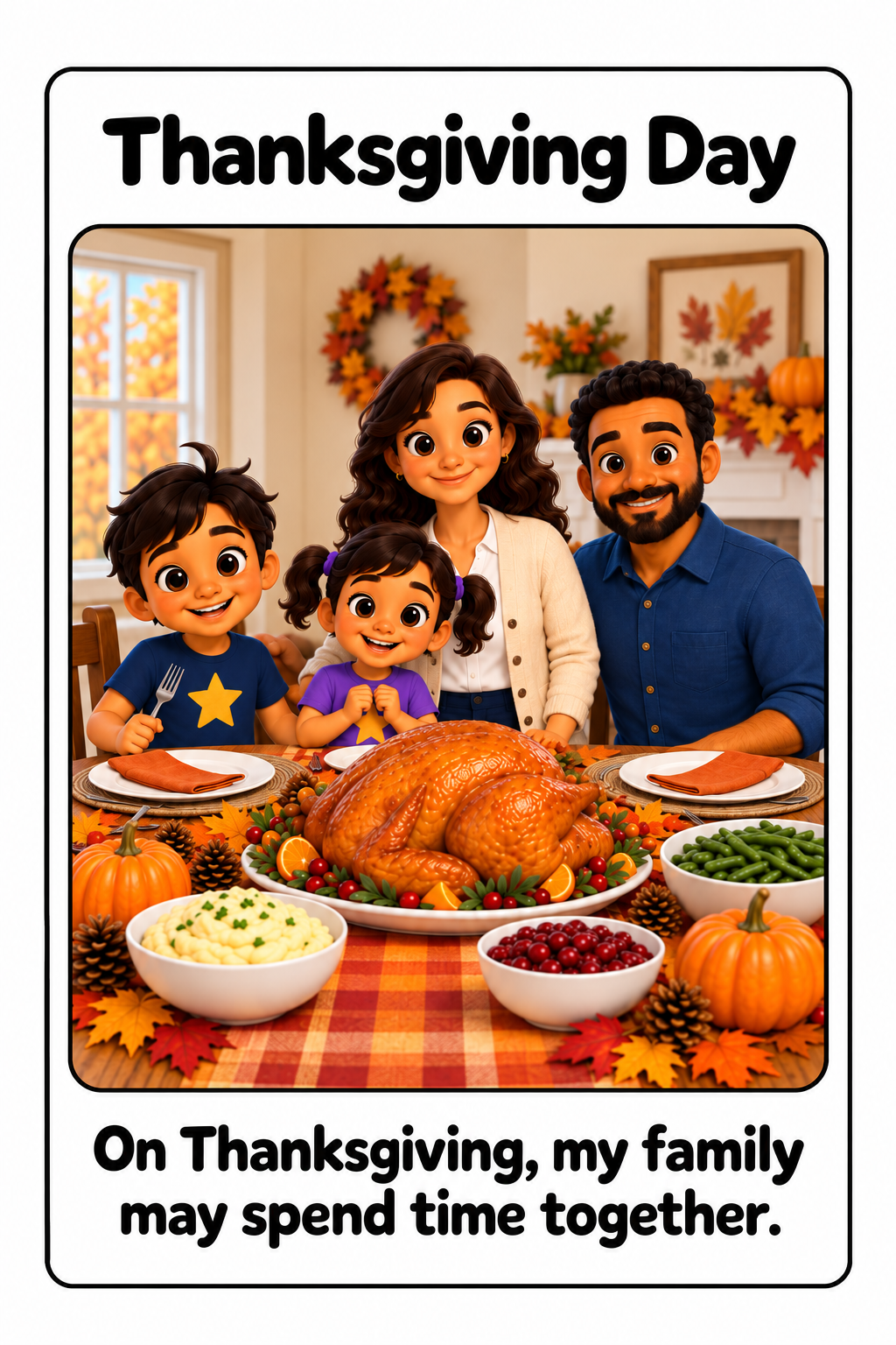 Thanksgiving Expectations Social Story
