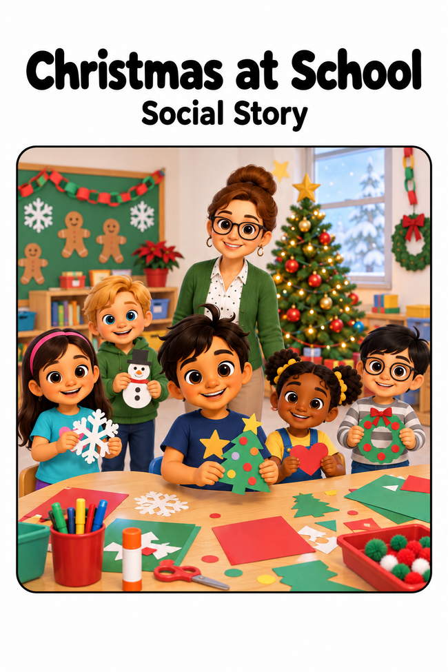 Christmas at School Social Story