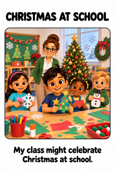 Christmas at School Social Story