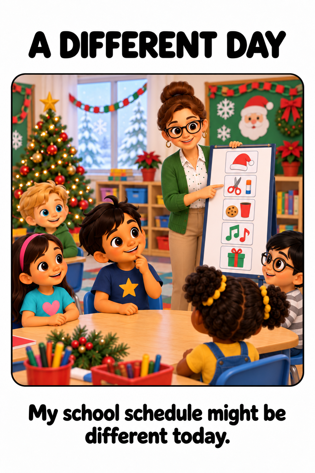 Christmas at School Social Story