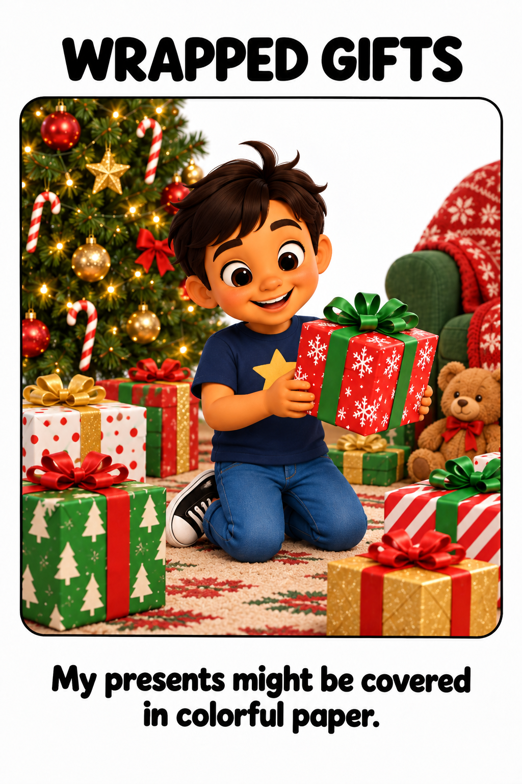 Opening Christmas Presents Social Story