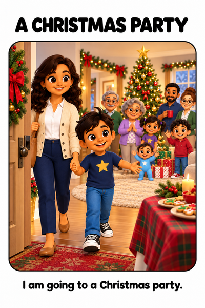 Going to a Christmas Party Social Story