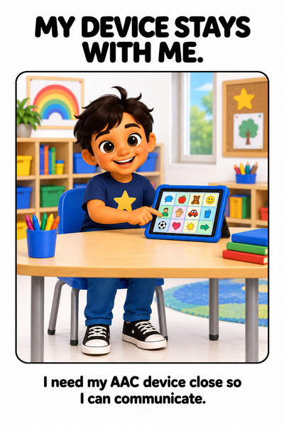 My AAC Device Is Not a Toy Social Story