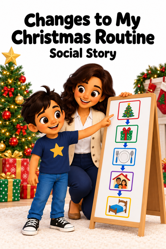 Changes to My Christmas Routine Social Story