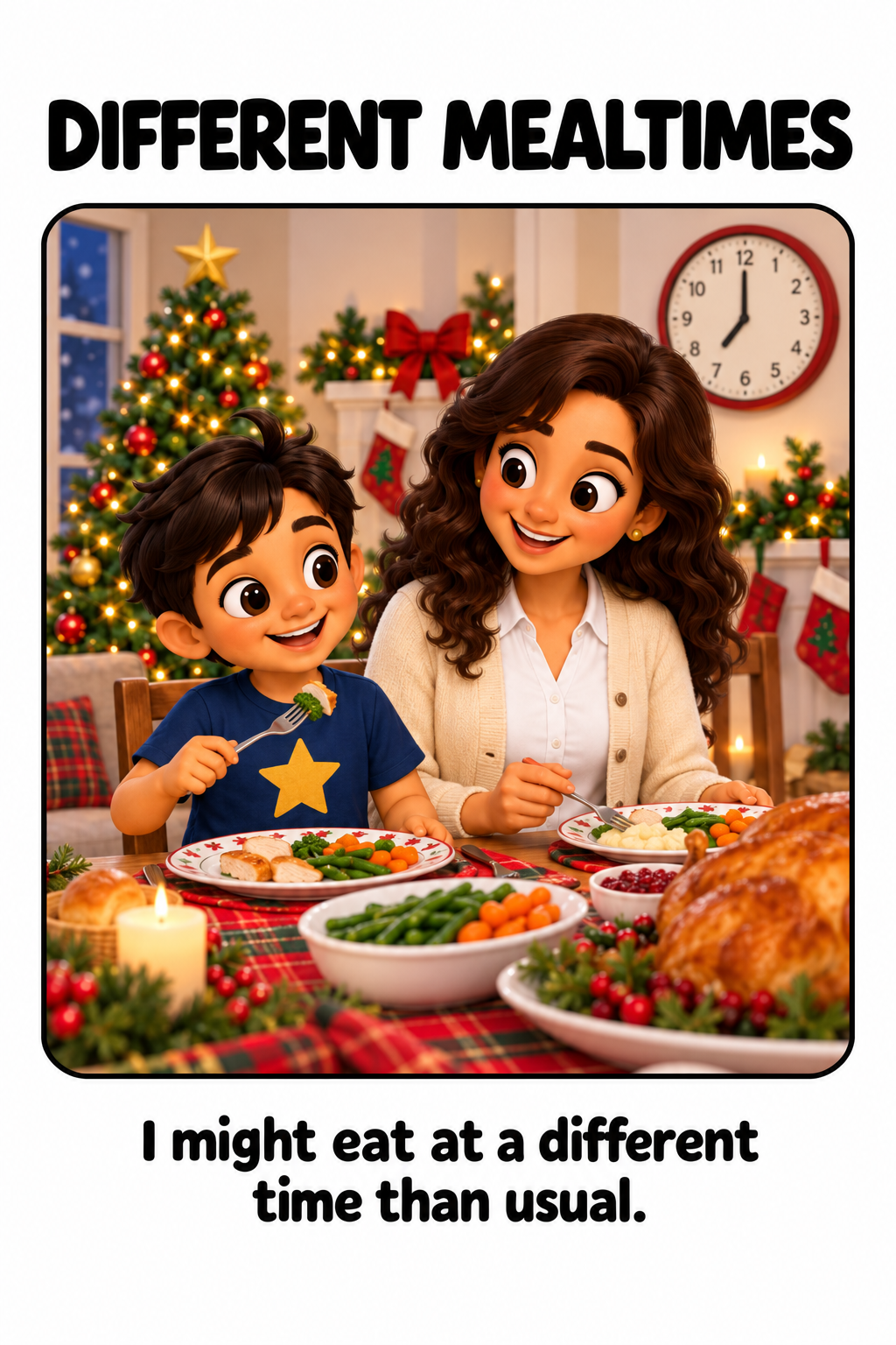 Changes to My Christmas Routine Social Story