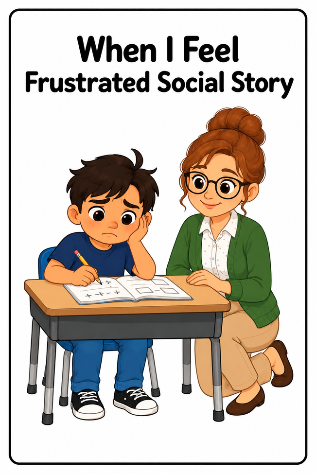 When I Feel Frustrated Social Story