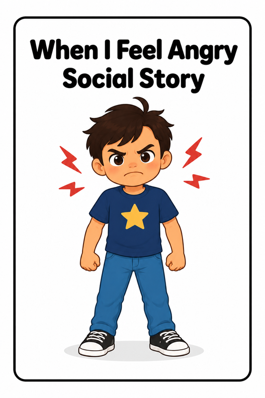 When I Feel Angry Social Story