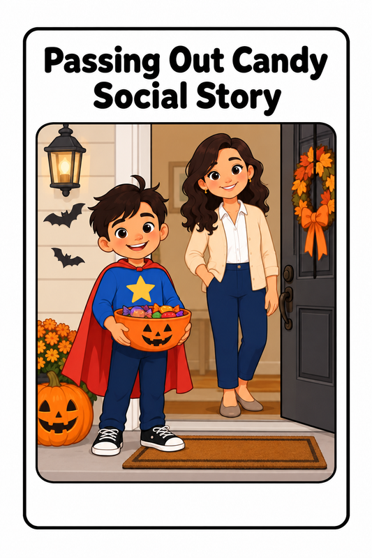 Passing Out Candy Social Story