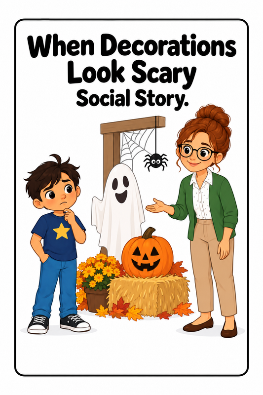 When Decorations Look Scary Social Story
