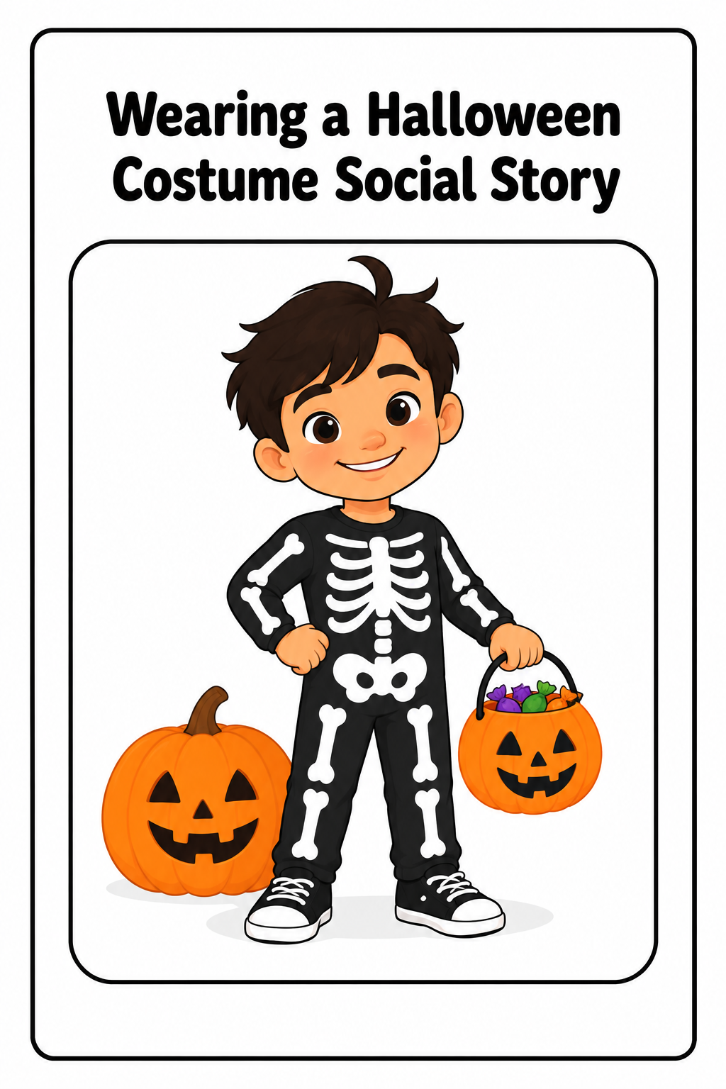 Wearing a Halloween Costume Social Story