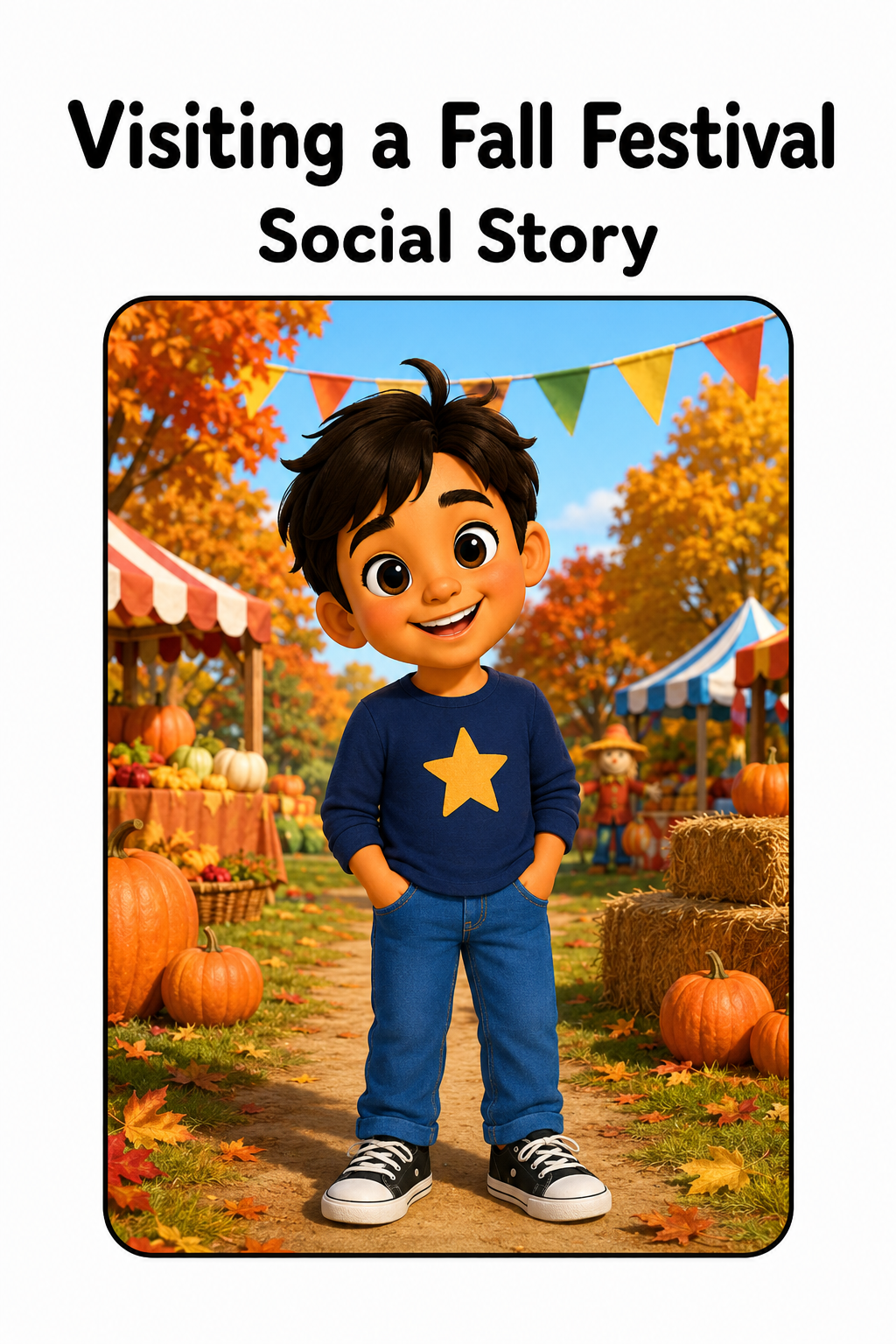 Visiting a Fall Festival Social Story for Autism