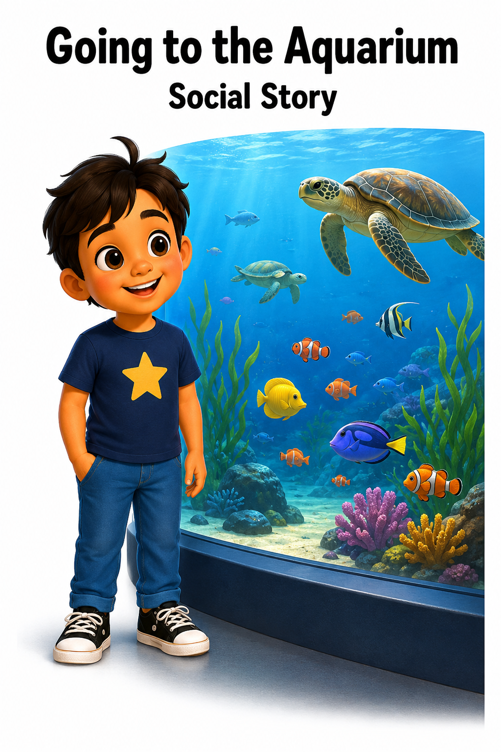 Going to the Aquarium Social Story for Autism | Speech Fuel