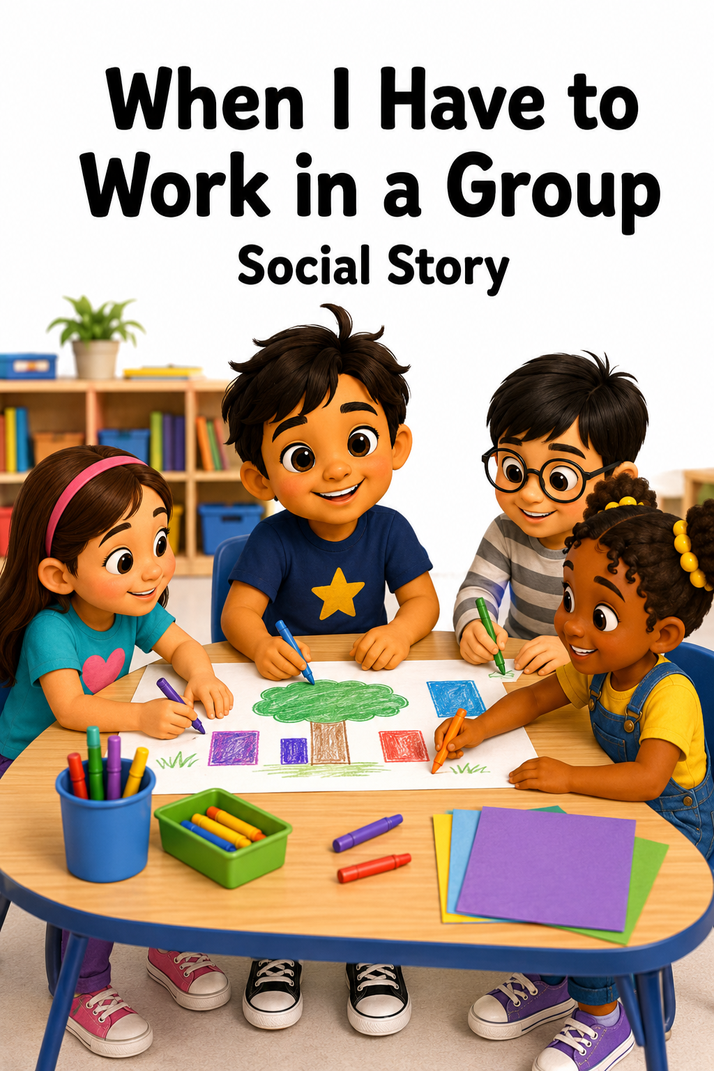 When I Have to Work in a Group Social Story for Autism