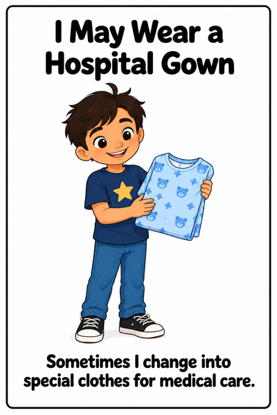 Wearing a Hospital Gown Social Story