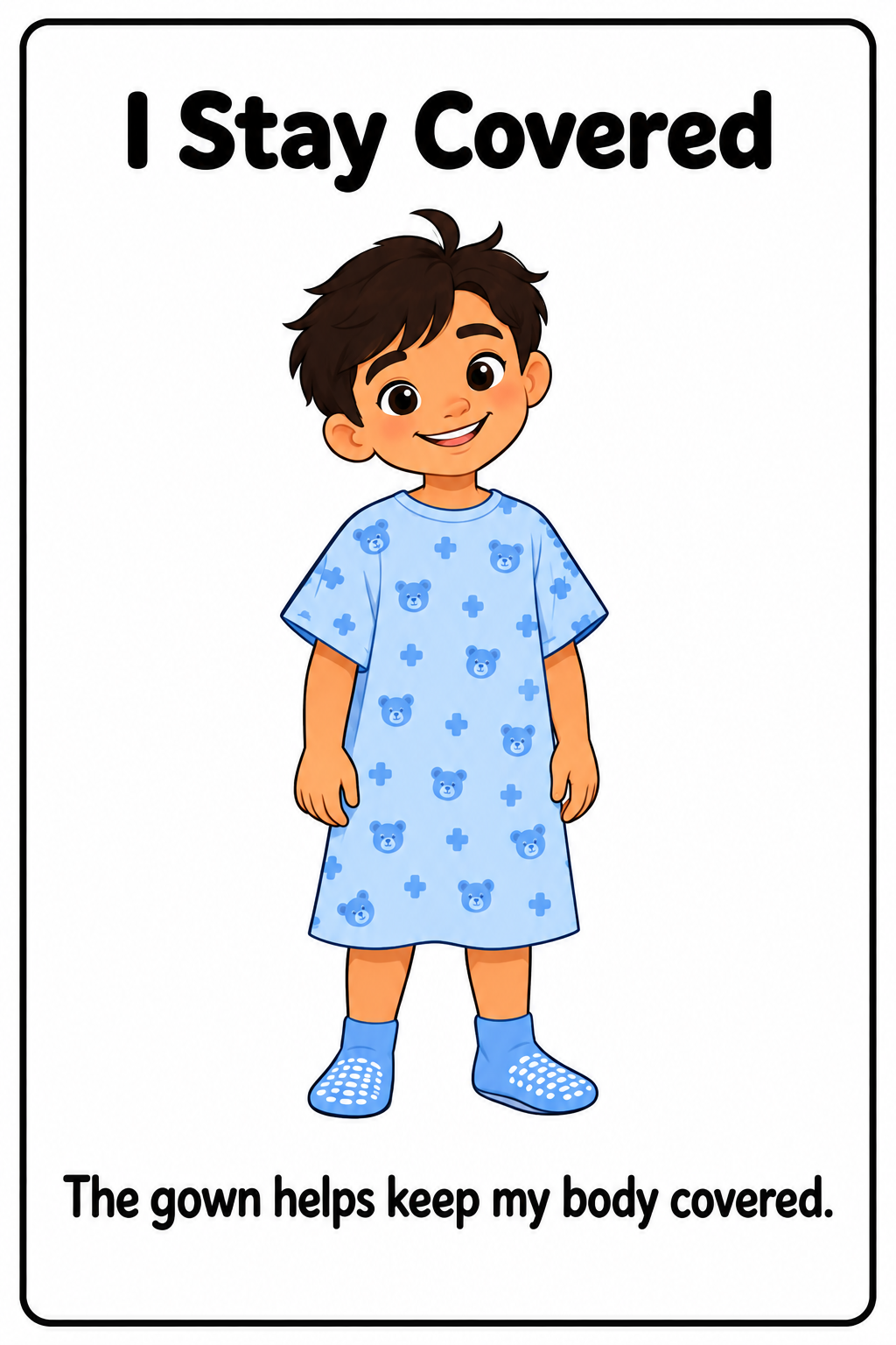 Wearing a Hospital Gown Social Story